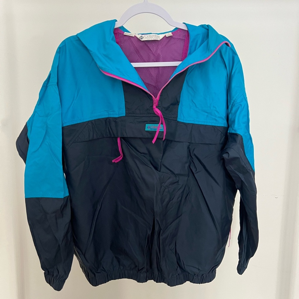 Vintage Columbia Color Block Windbreaker